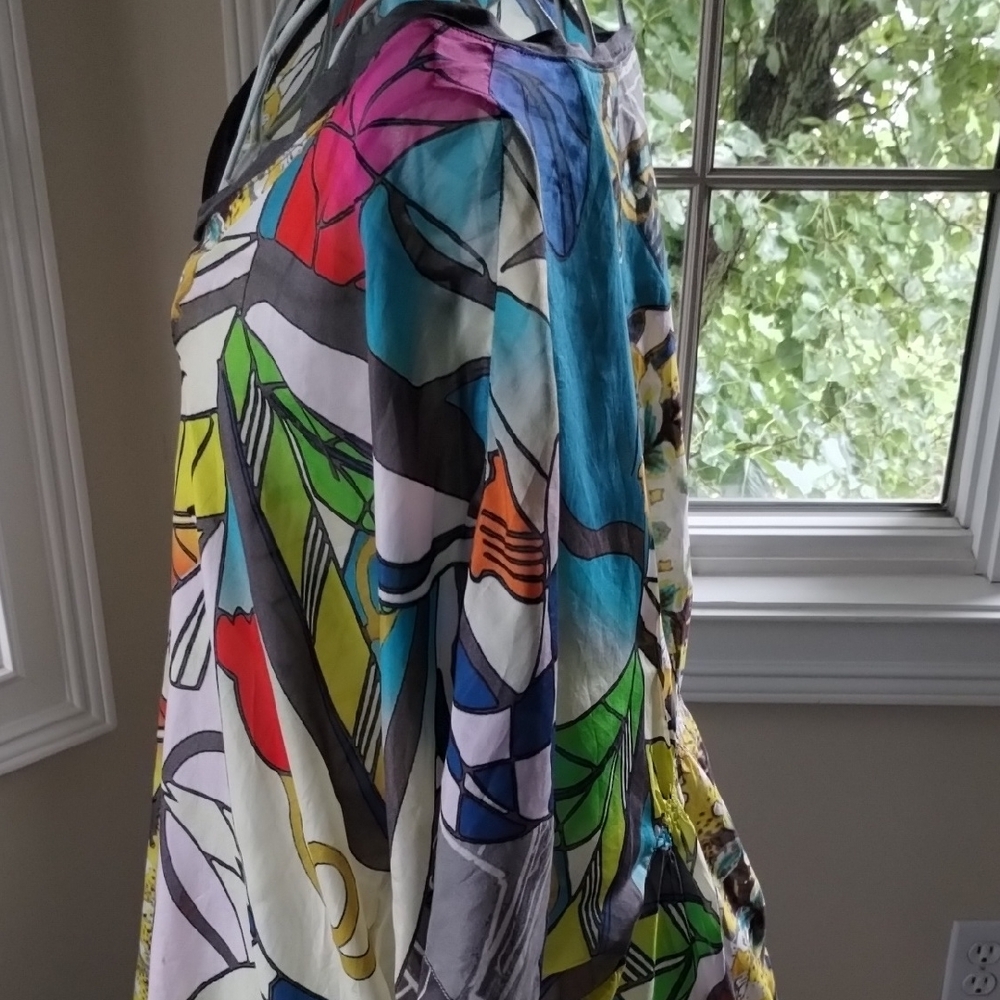 Johnny Was Blue and Yellow Patterned Tunic - Picture 10 of 14